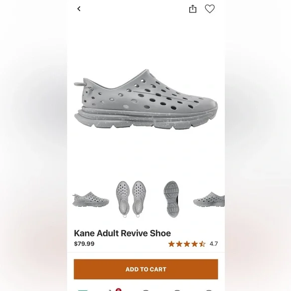 Kane Revive Shoe Recovery Slip On Men 12 Gray / Stone - Picture 4 of 14